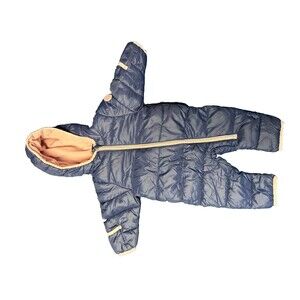 Michael Kors Snow Suit‎ Navy with Pink Trim Hooded 0-6m